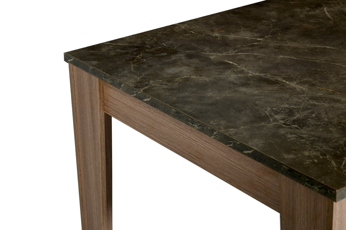 DINING TABLE Grey Stone+walnut