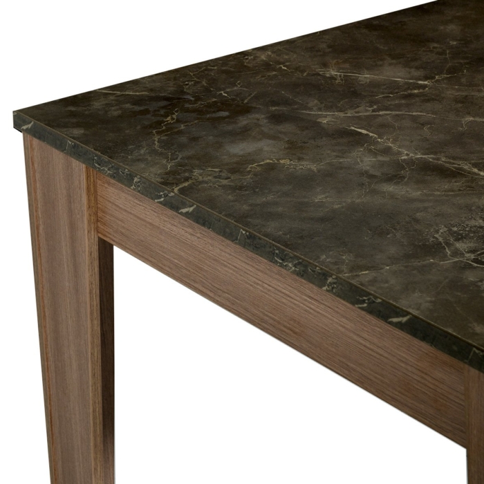 DINING TABLE Grey Stone+walnut