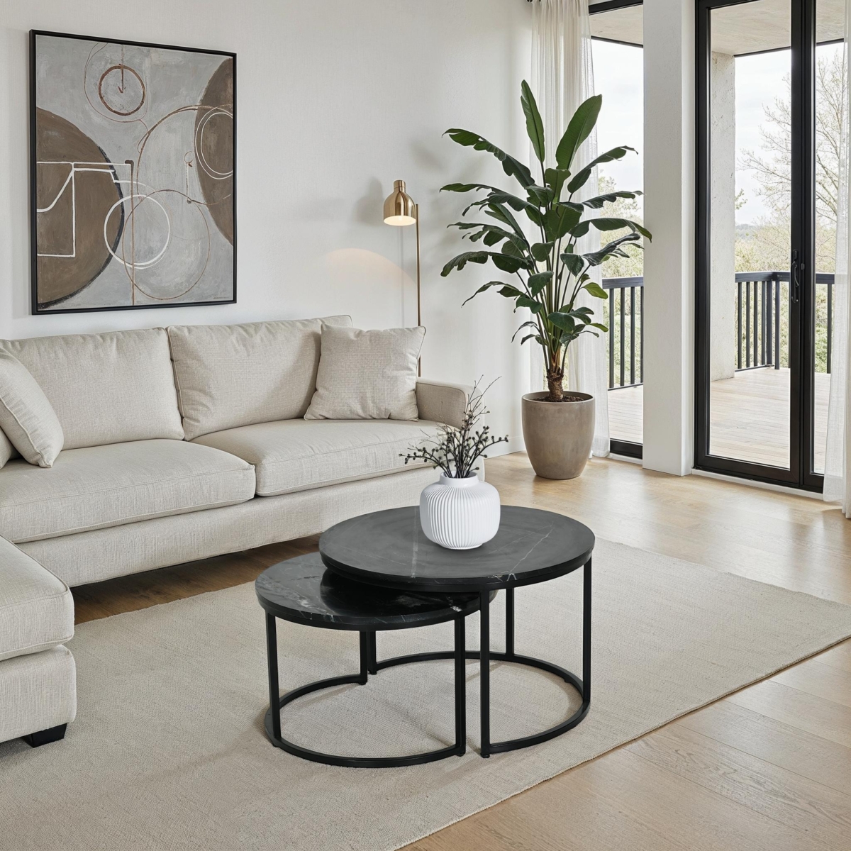 Black Marble Nesting Tables
