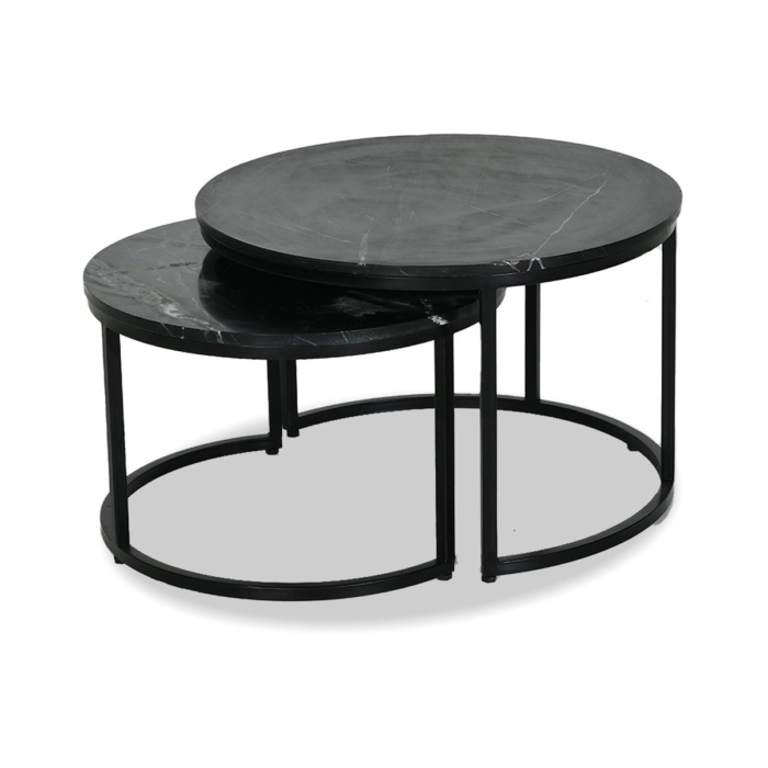 Black Marble Nesting Tables
