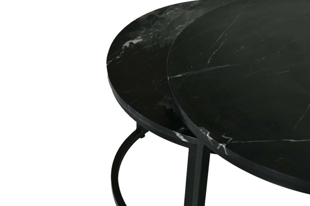 Black Marble Nesting Tables