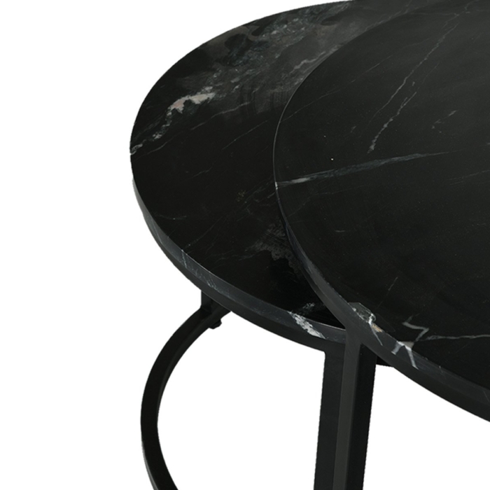 Black Marble Nesting Tables
