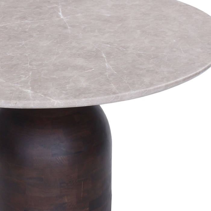 Dining Table Wood Marble