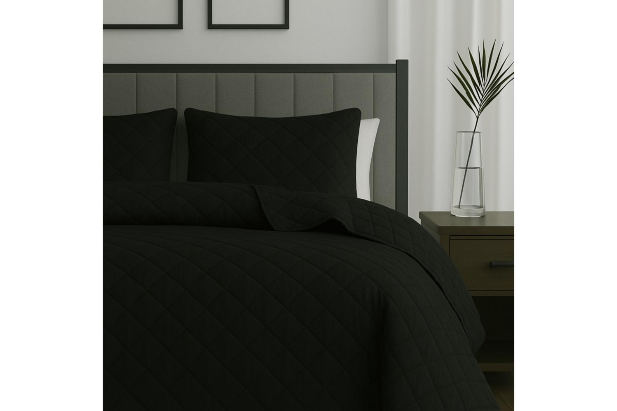 BEDSPREAD 180X240 BLACK