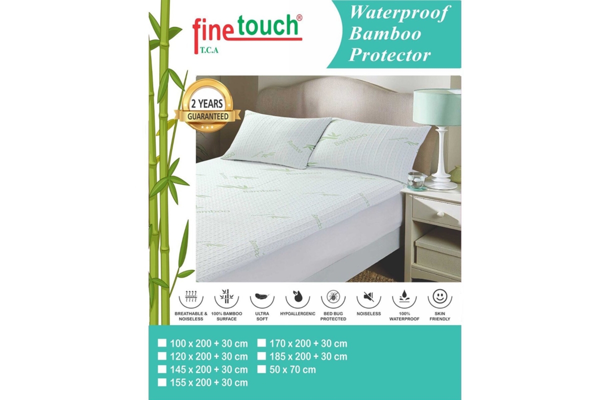 Waterproof Bamboo Mattress Protector - 150 x 200 cm Waterproof Bamboo Mattress Protector - 150 x 200 cm