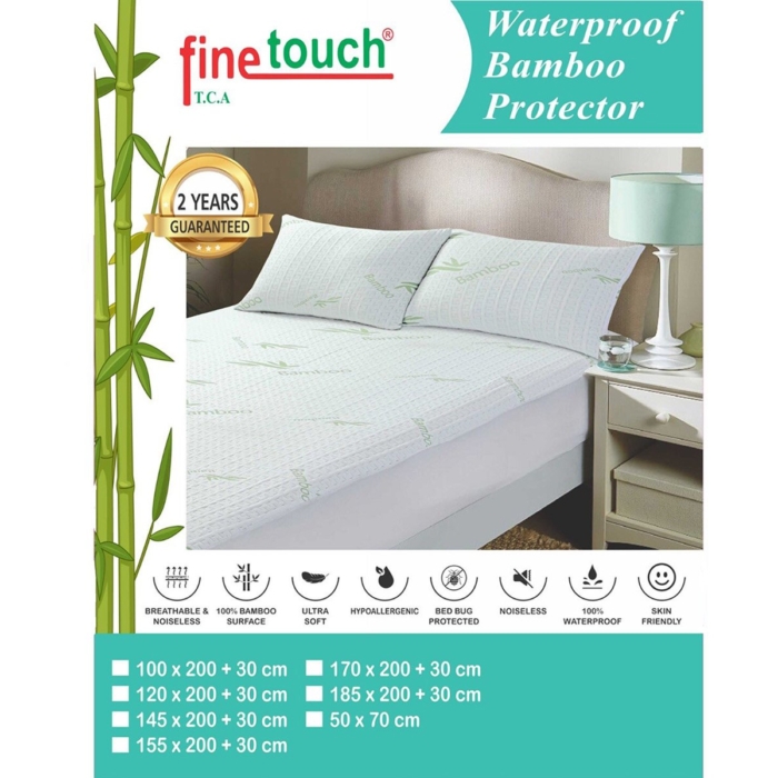Waterproof Bamboo Mattress Protector<span> - </span>160 x 200 cm Waterproof Bamboo Mattress Protector<span> - </span>160 x 200 cm