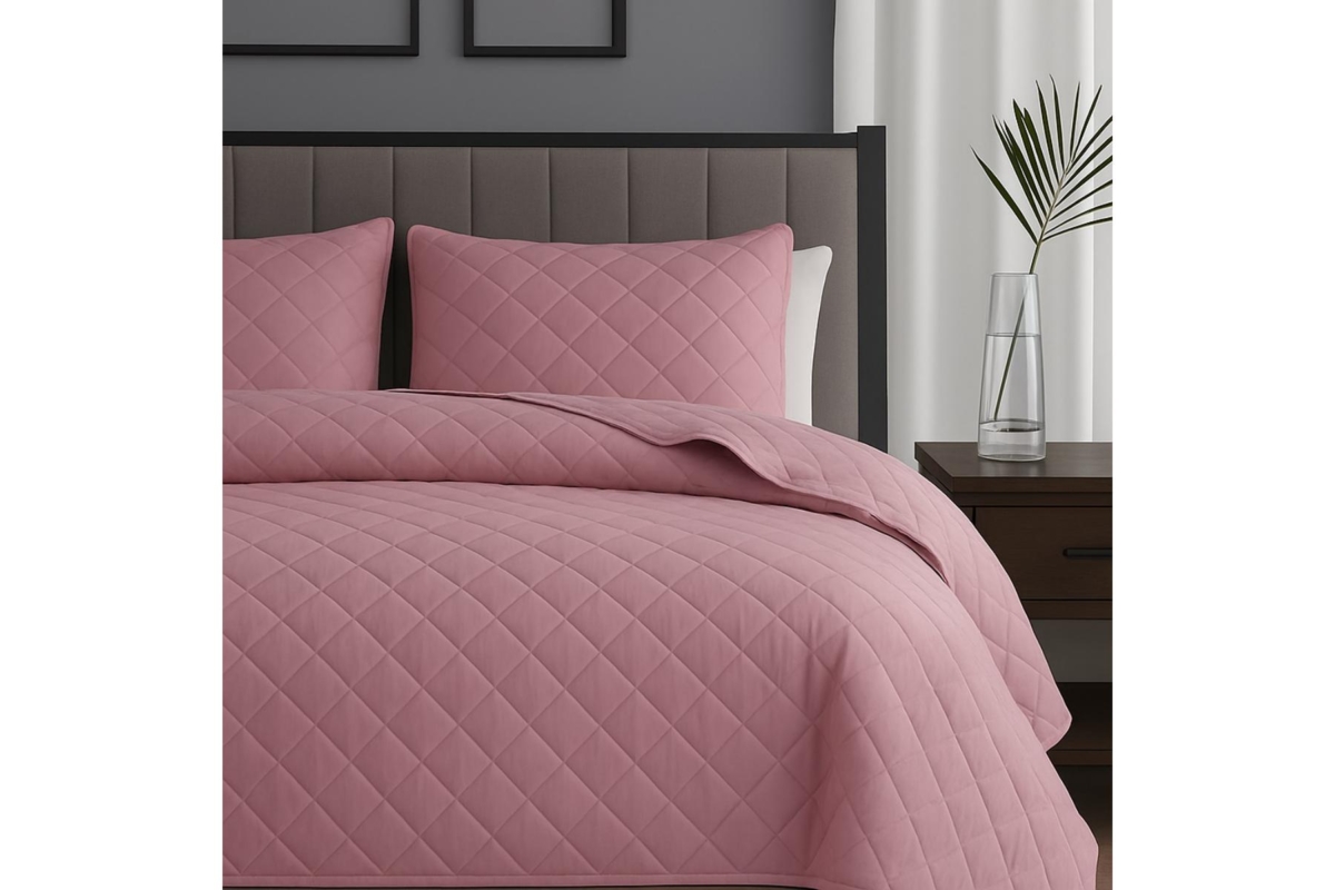 BEDSPREAD 260X240 PINK
