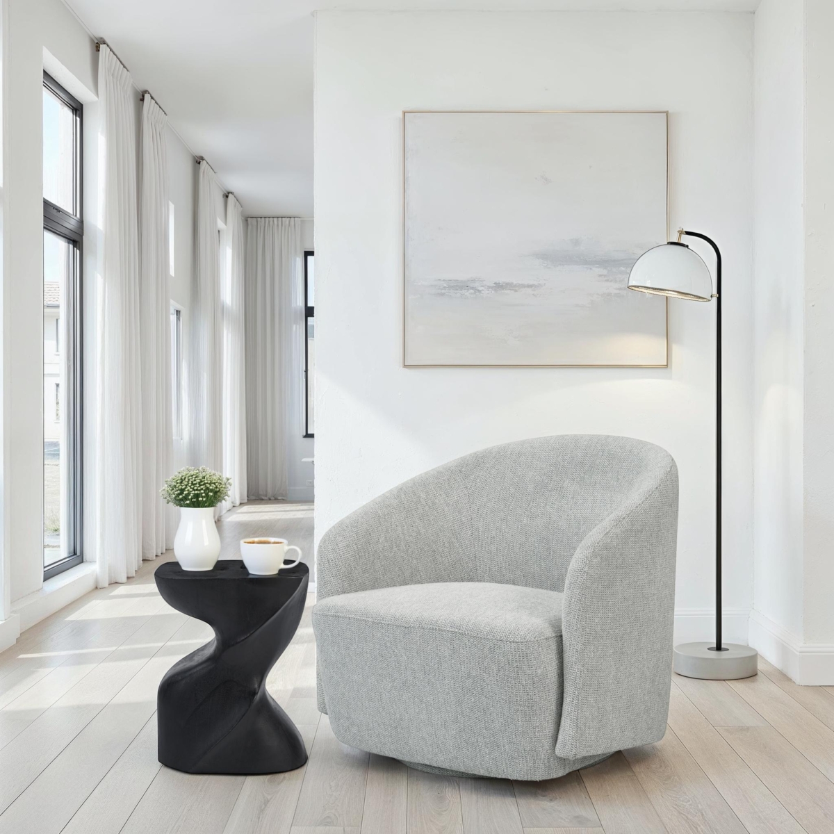 MINDY Swivel Armchair
