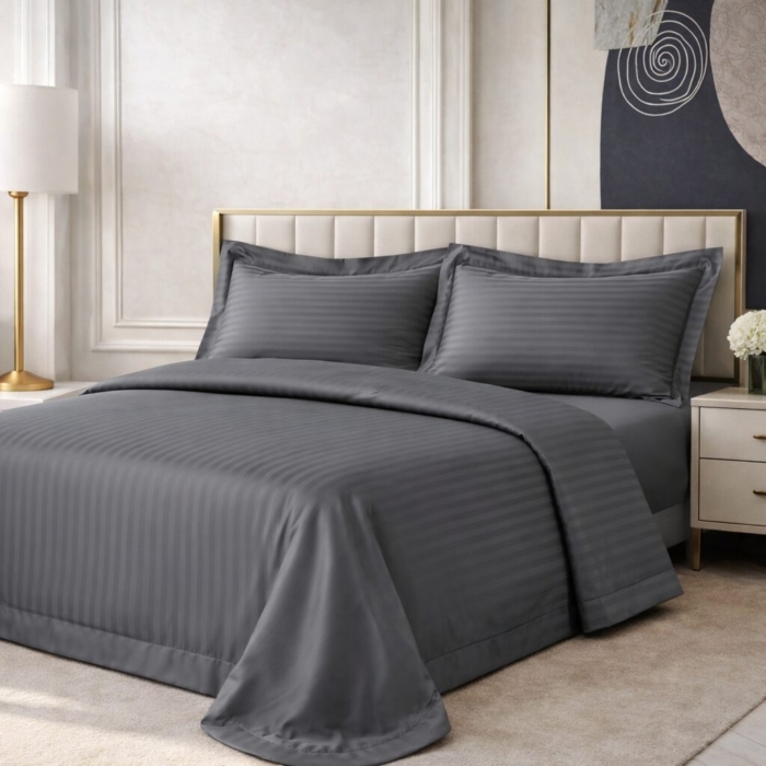 COTTON SATEEN BED SHEETS 5.5FT