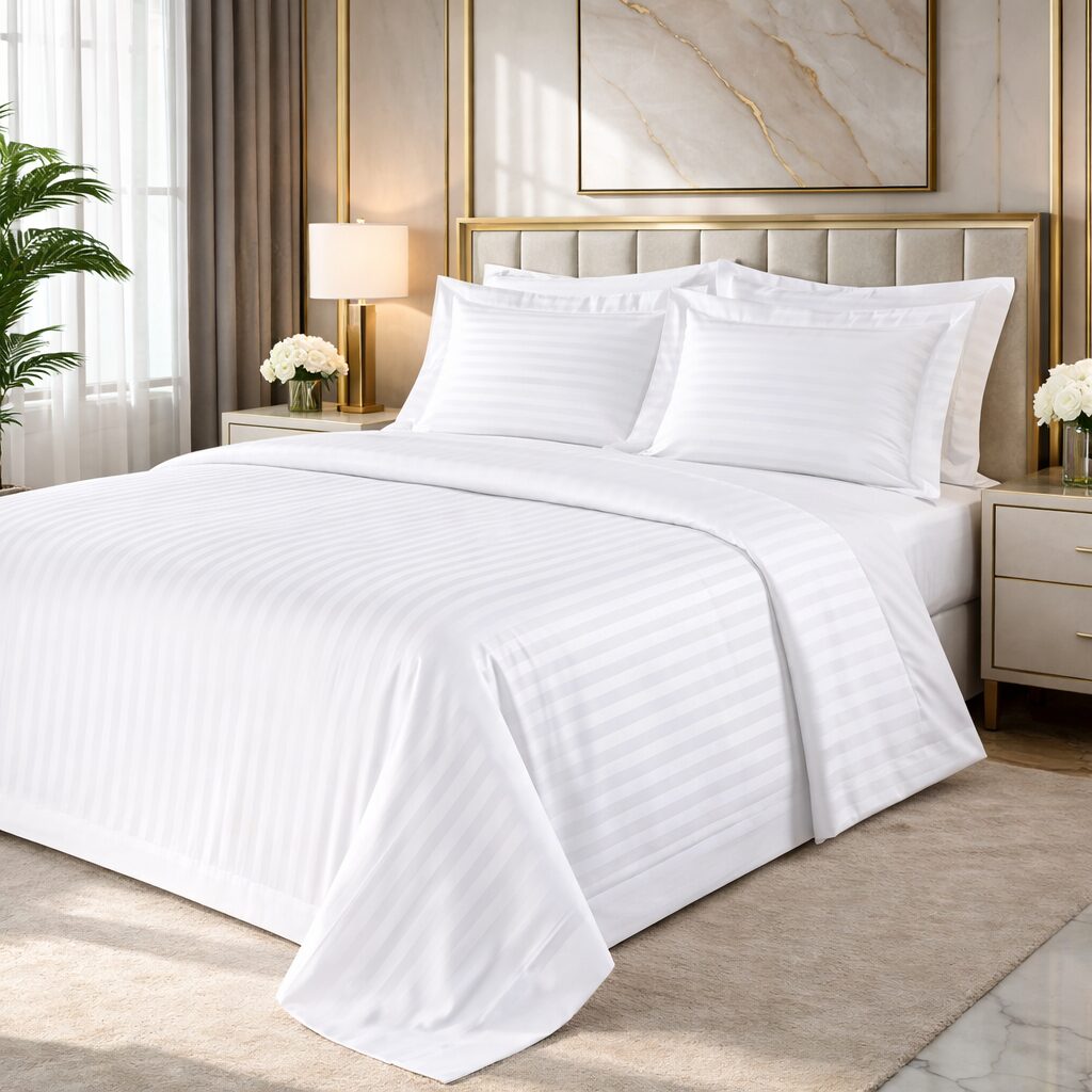 COTTON SATEEN BED SHEET250X270