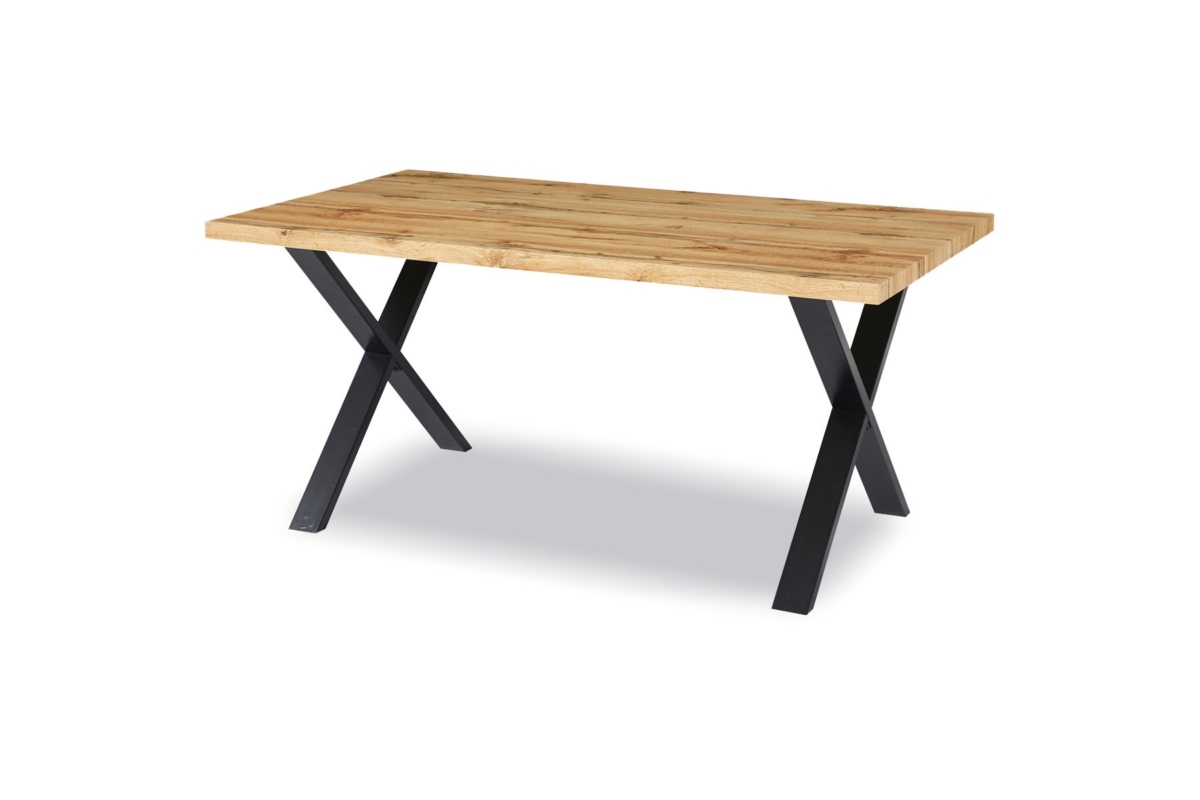 Dining Table Oak+blk Leg