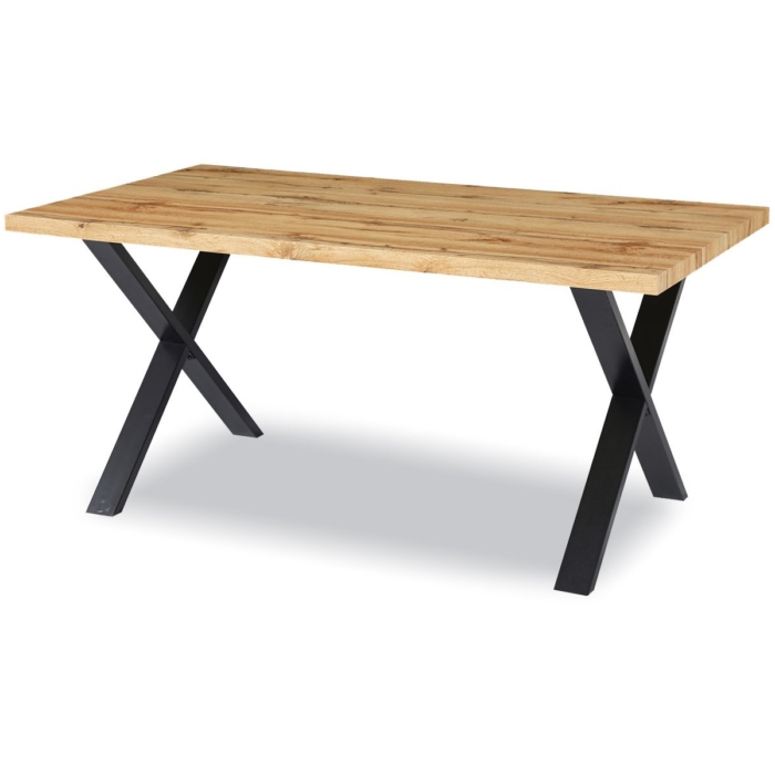 Dining Table Oak+blk Leg