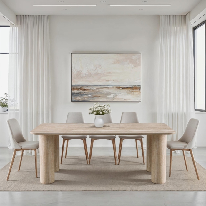 DINING TABLE YELLOW MDF