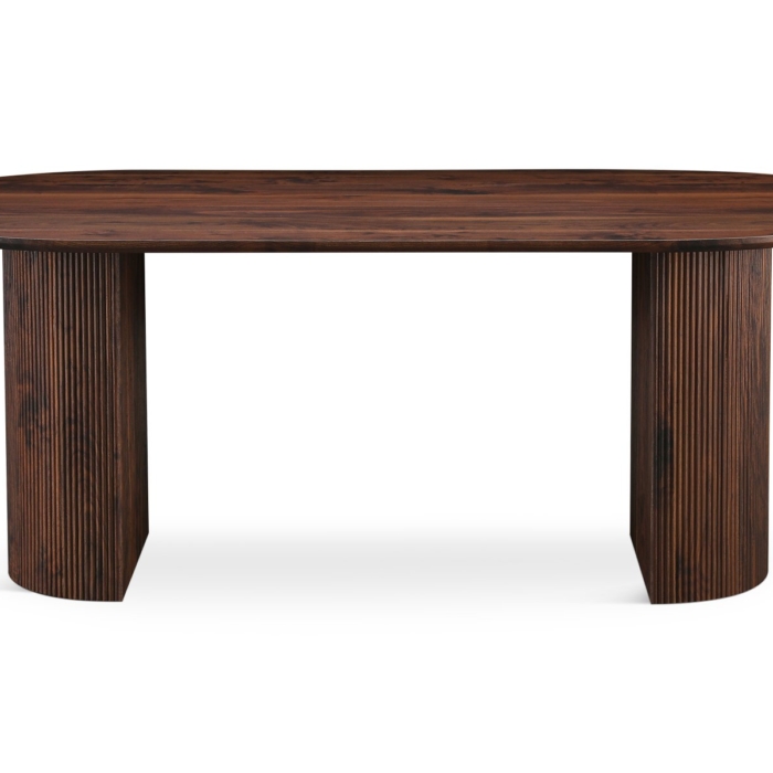 DINING TABLE WALNUT MDF