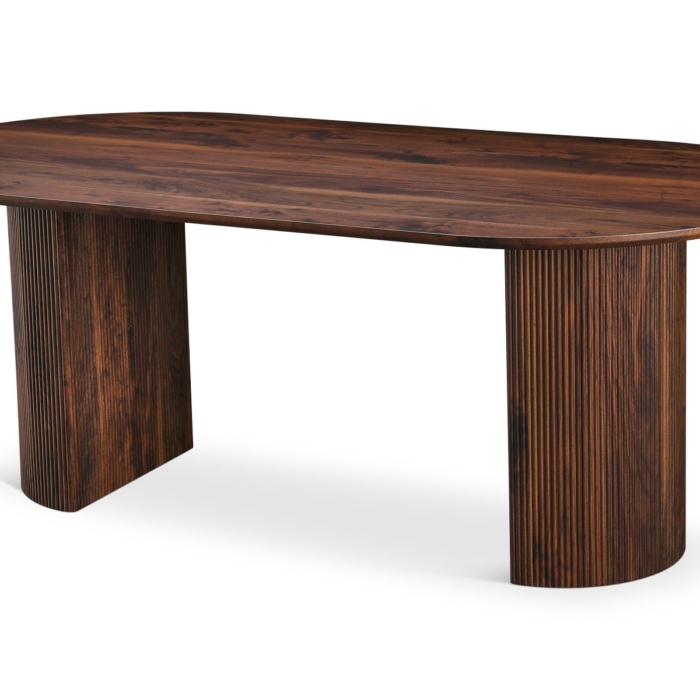 DINING TABLE WALNUT MDF