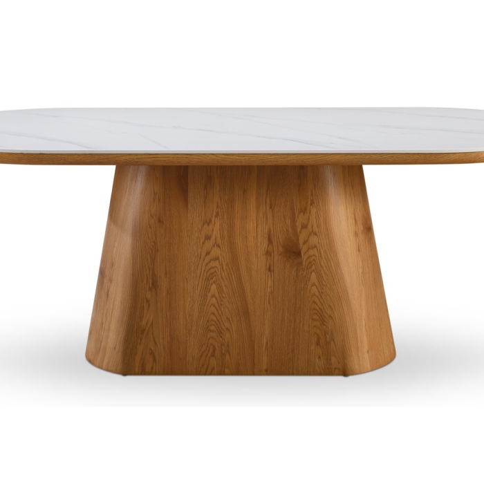DINING TABLE SNOW WHITE MATT