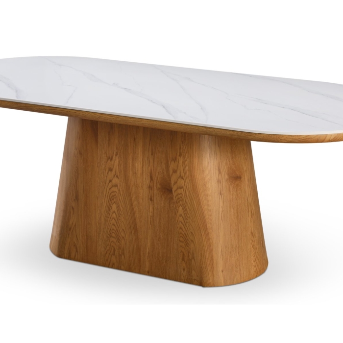 DINING TABLE SNOW WHITE MATT