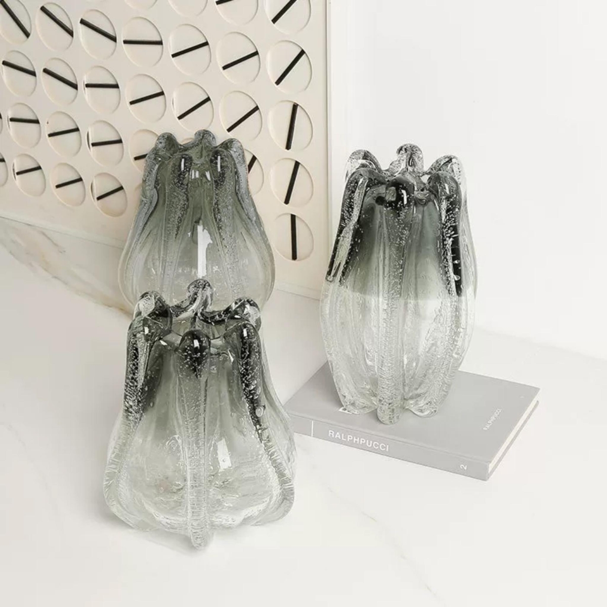 Gray Gradient Vase Short