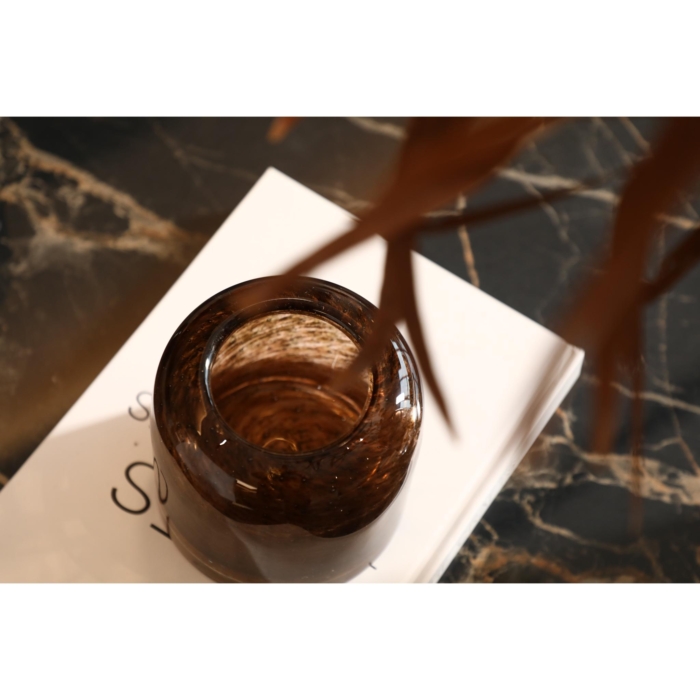 Brown Glass Vase