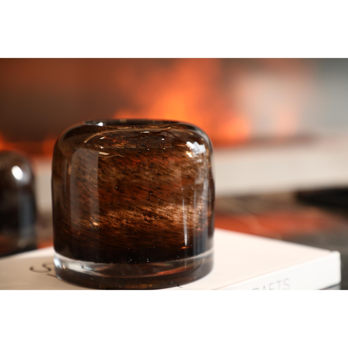 Brown Glass Vase