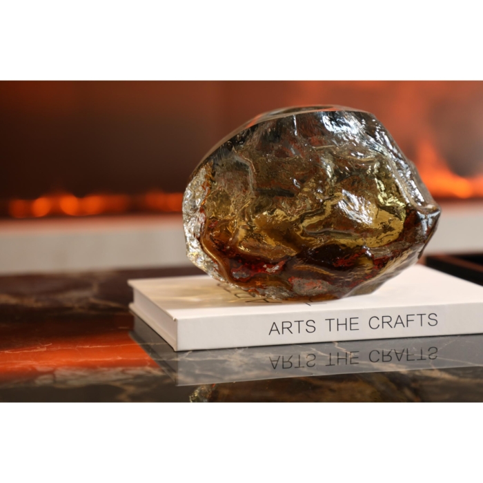 Amber Ice Vase