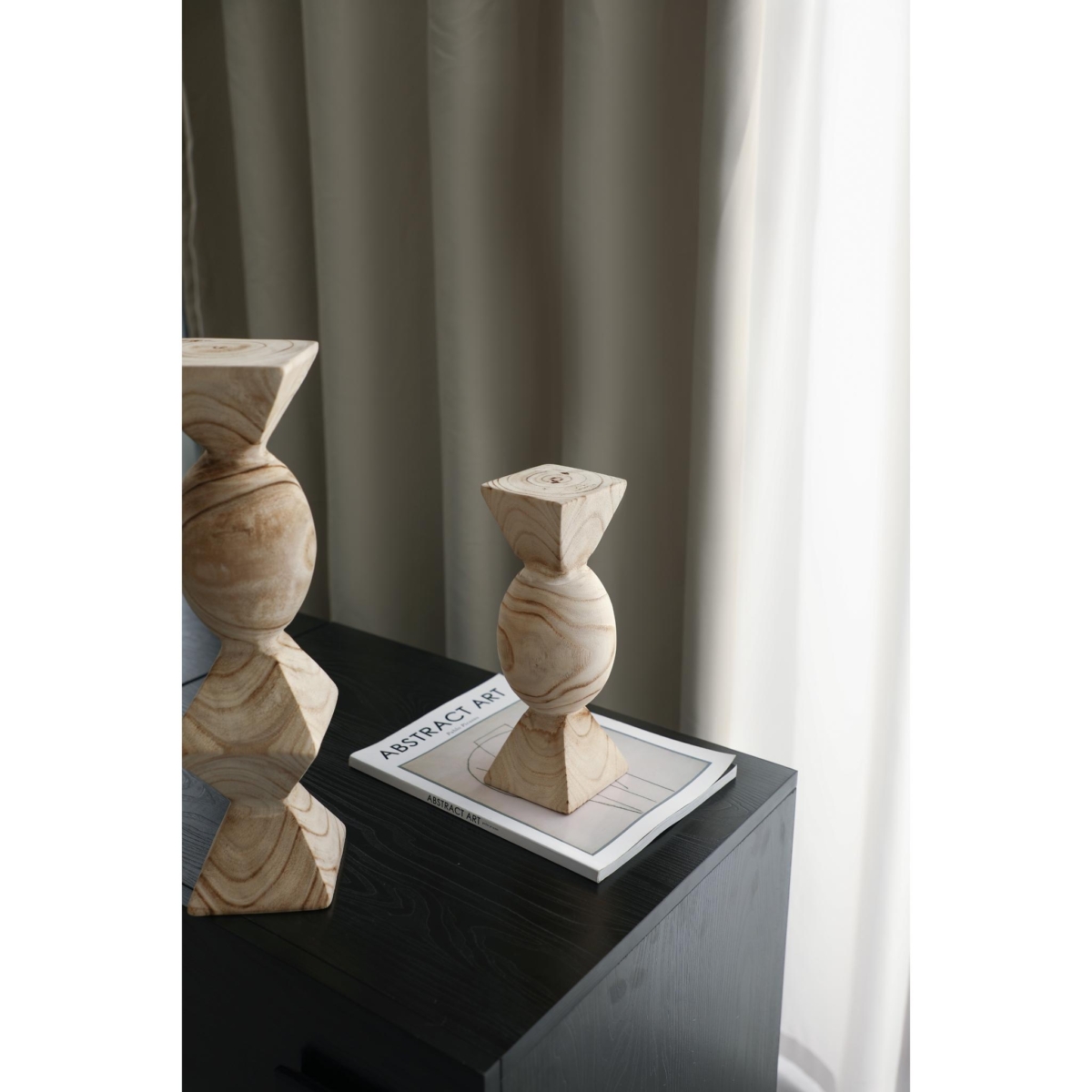 Geometric Wooden Column A