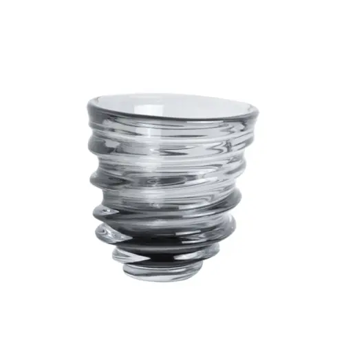 GREY CIRCLE GLASS VASE