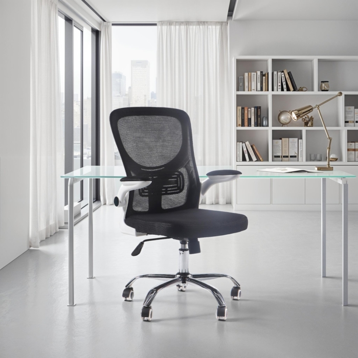 Office Chair White Black Chrome Office Chair White Black Chrome
