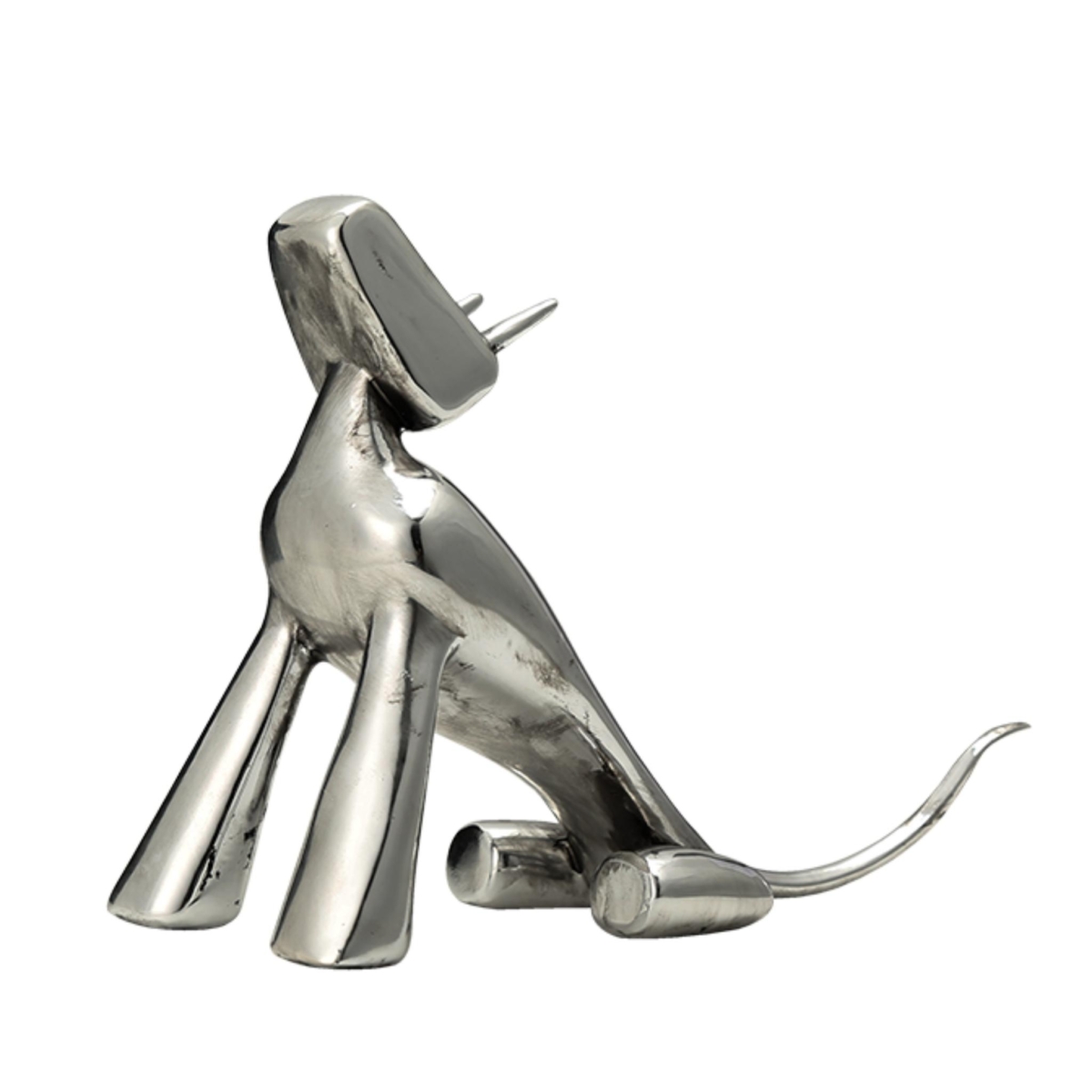 Sliver Dog Figurine