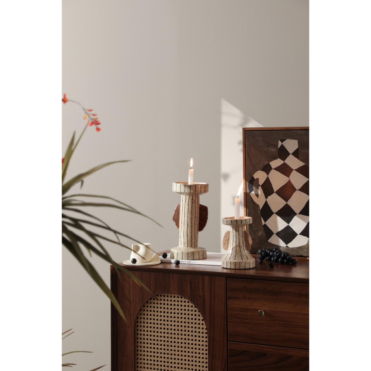 FF-D24109B-4.jpg Ceramic Double Ear Candle Holder