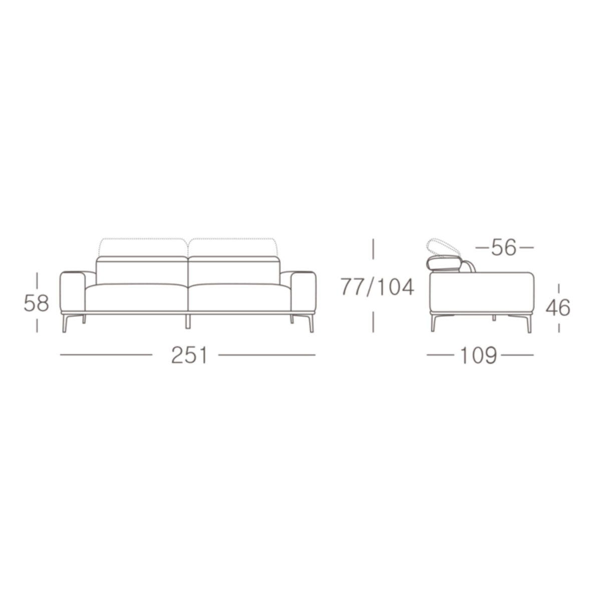 RESTUM 4 Seater Sofa