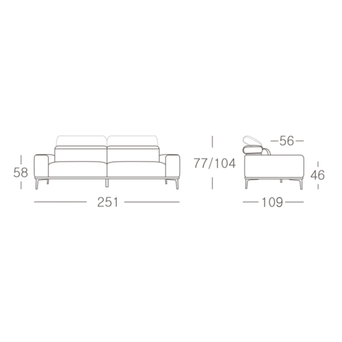 RESTUM 4 Seater Sofa