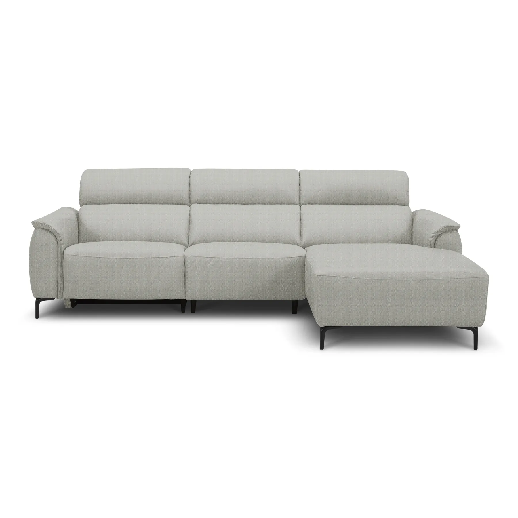 Four Day SOLEY Recliner Corner Sofa – Beige, Right