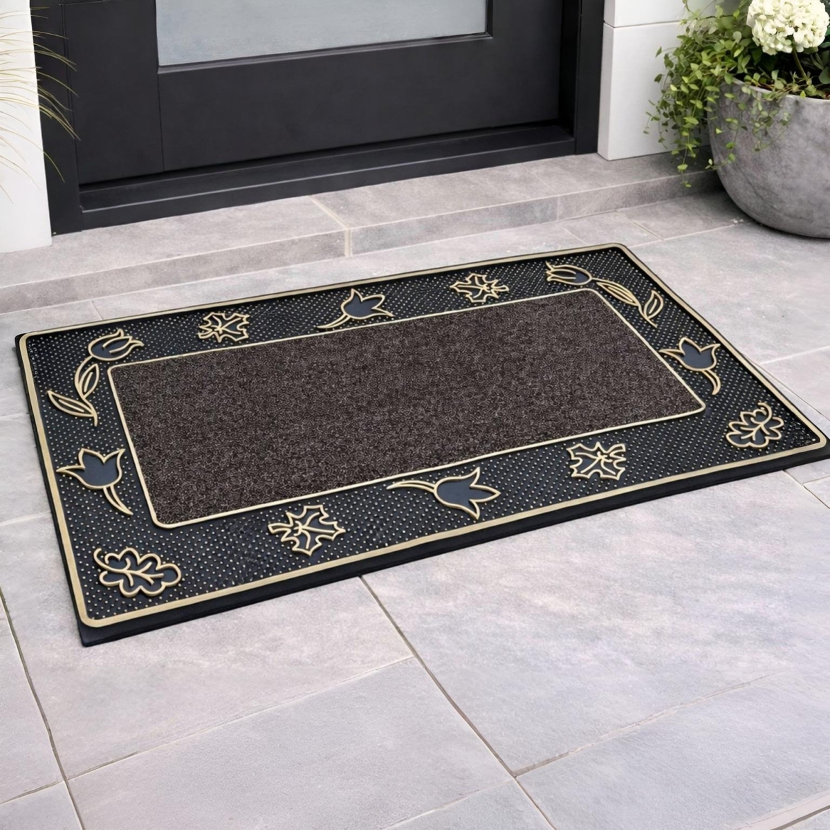 DOOR MAT LEON 45X75 GOLD