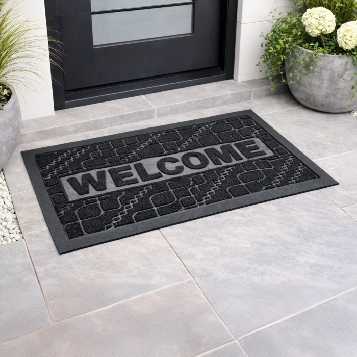 DOOR MAT MERCURY 45X75 BLACK