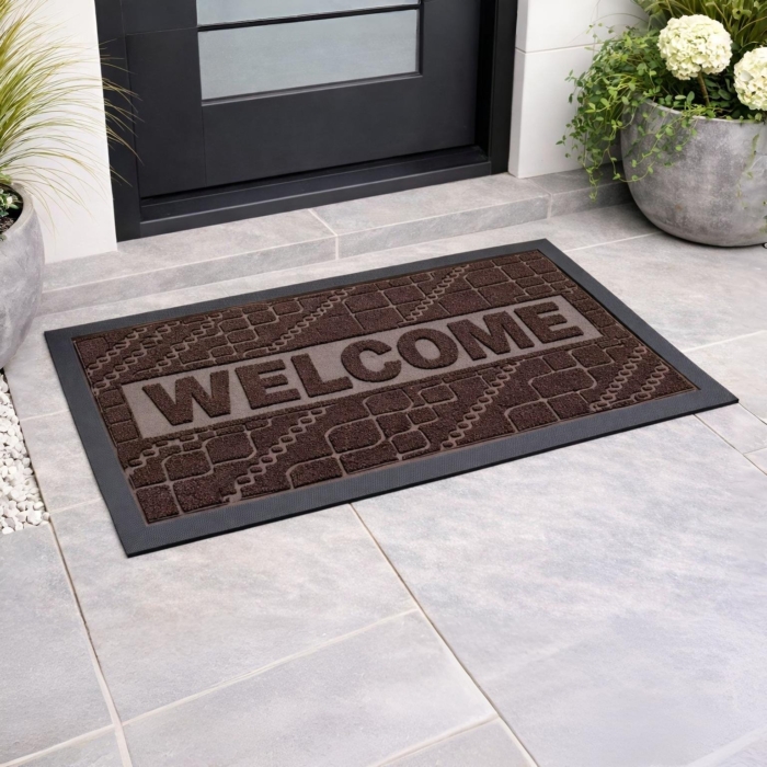 DOOR MAT MERCURY 45X75 BROWN