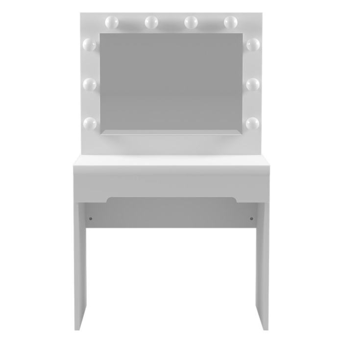 Make Up Table White Gloss