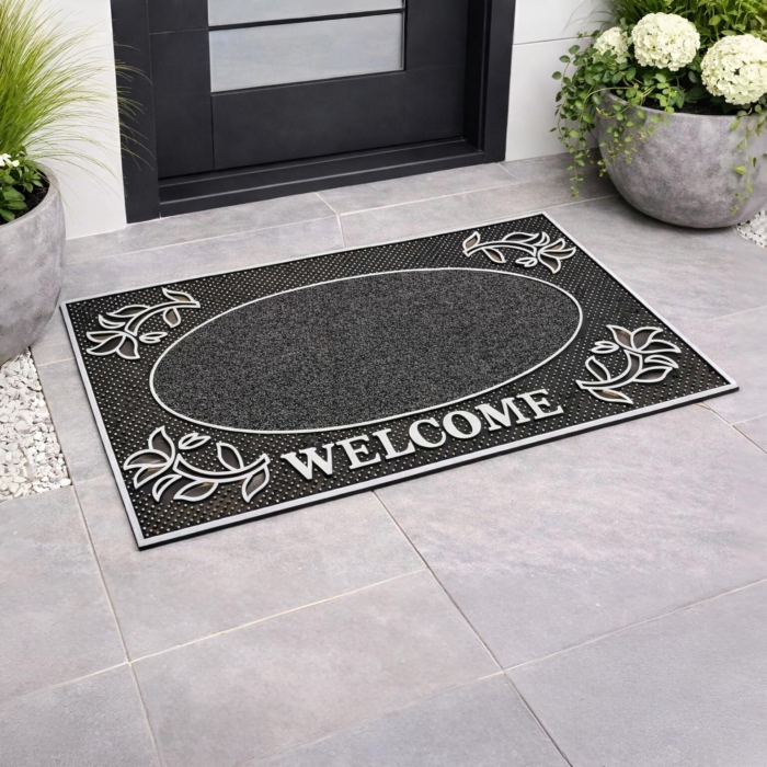 DOOR MAT ORIONAS 45X75 SILVER