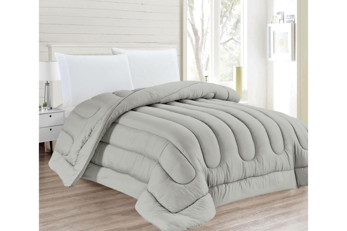 DYED QUILT 180X240 SILVER