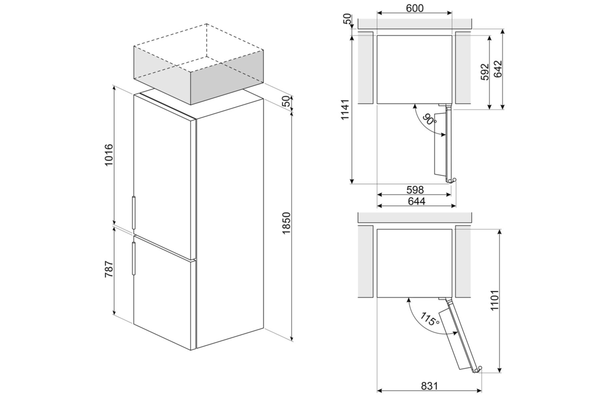 Smeg Combi Refrigerator
