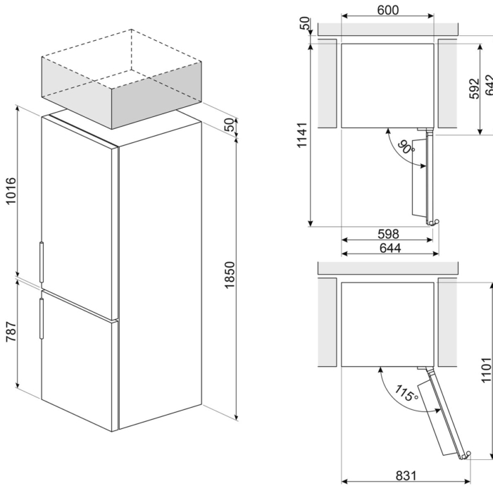 Smeg Combi Refrigerator