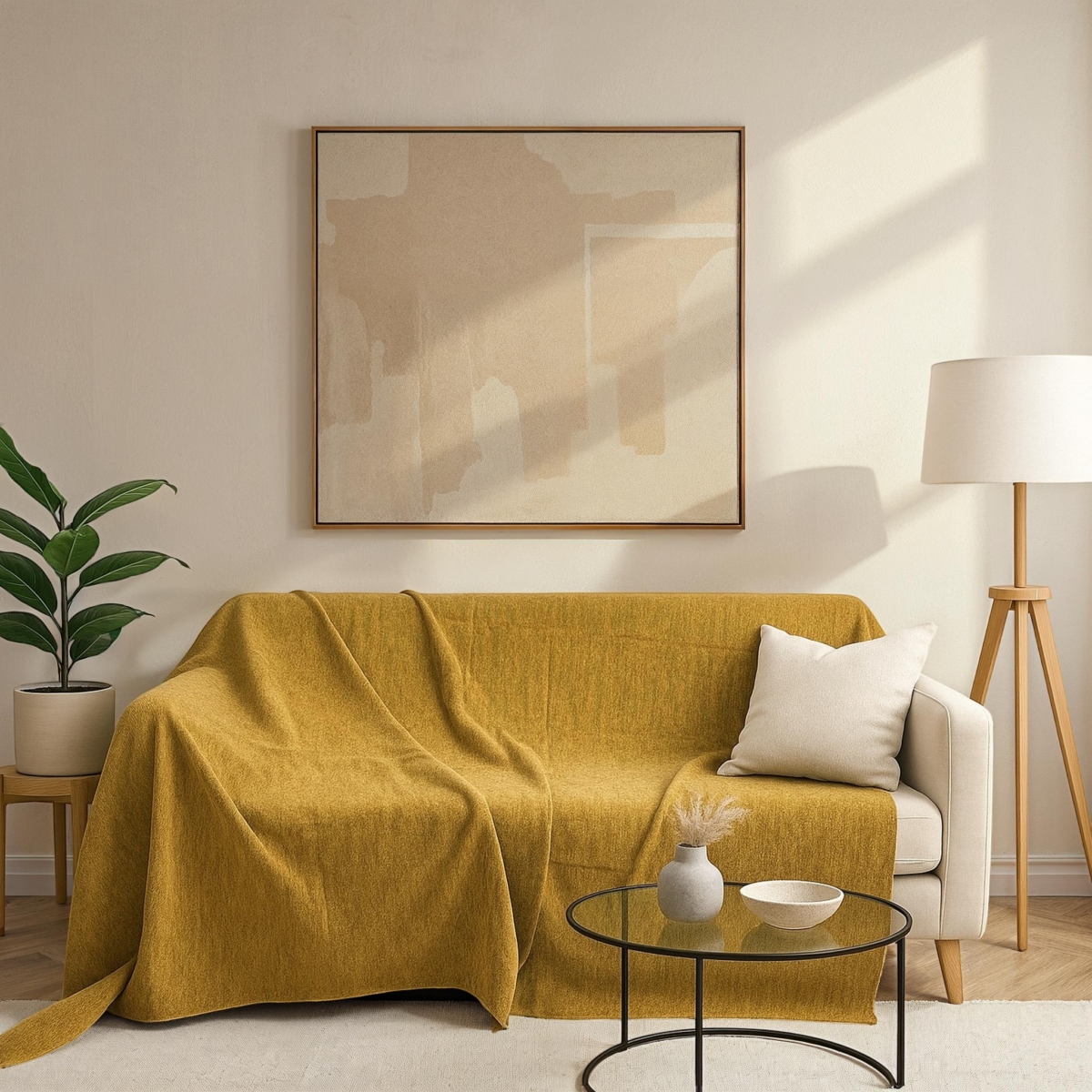 Pol Polyester Chenille Throw