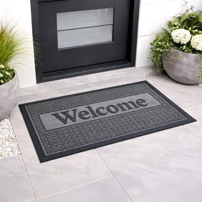 DOOR MAT VESTA 40X60 GREY DOOR MAT VESTA 40X60 GREY