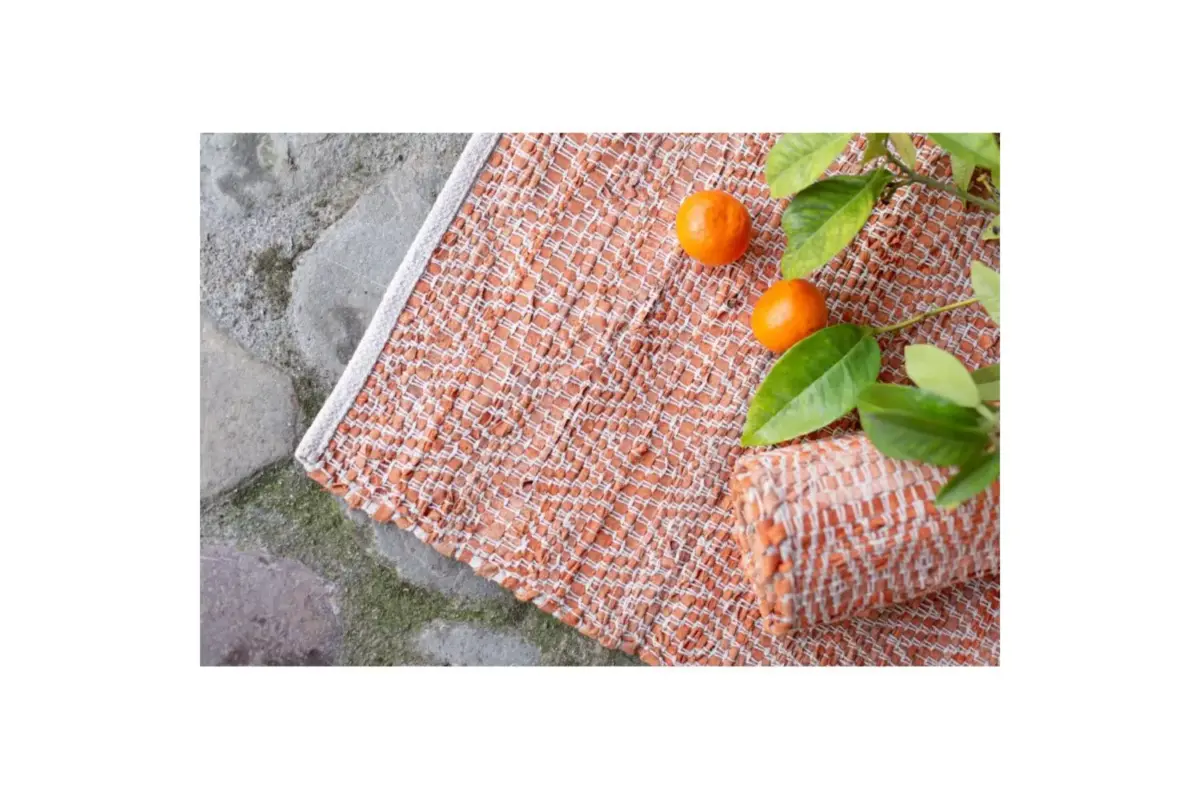 ROMBO RUG ORANGE