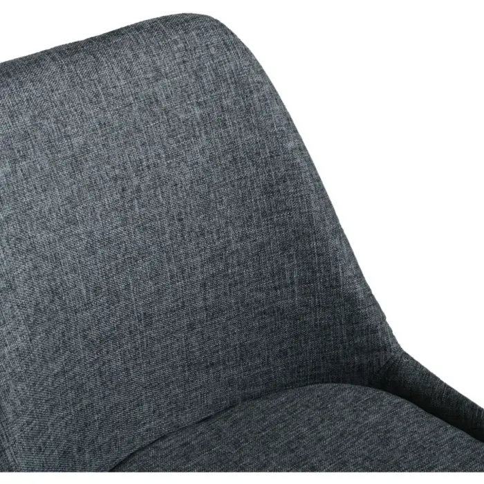 VEGAS D.CHAIR BLACK WOOD LEG