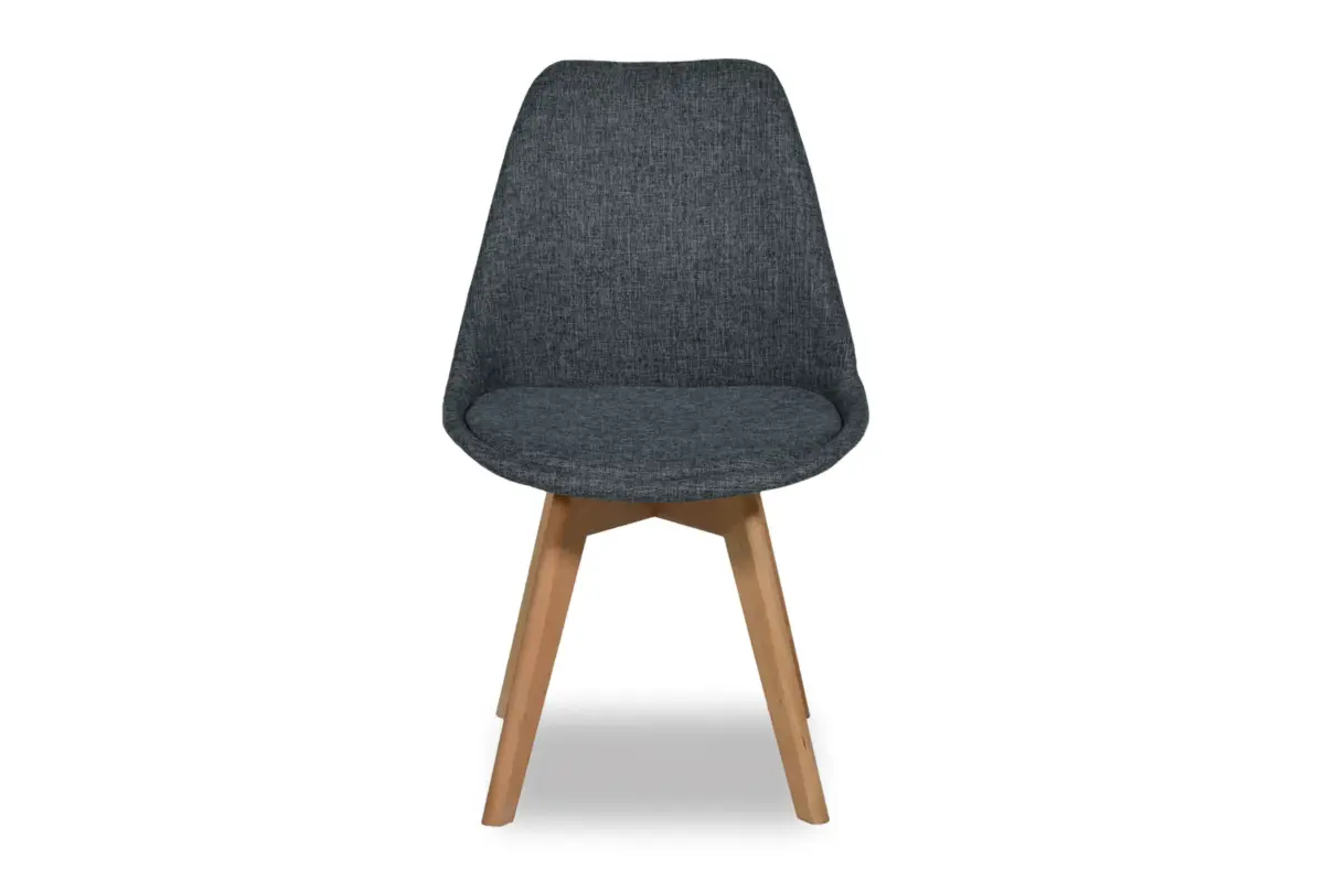 VEGAS D.CHAIR BLACK WOOD LEG