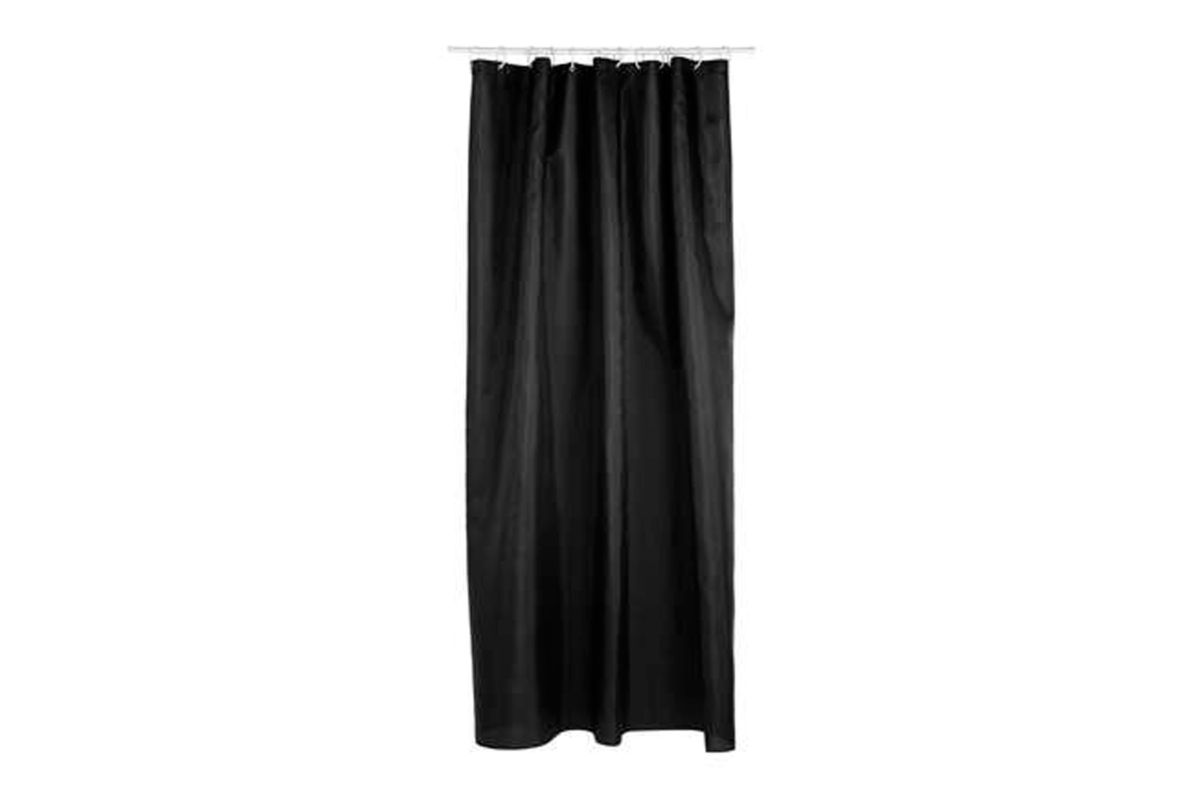 SHOWER CURTAIN BLACK