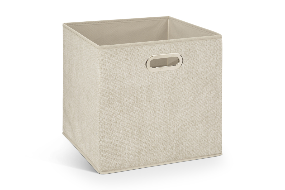 STORAGE BOX 31X31 BEIGE LINEN