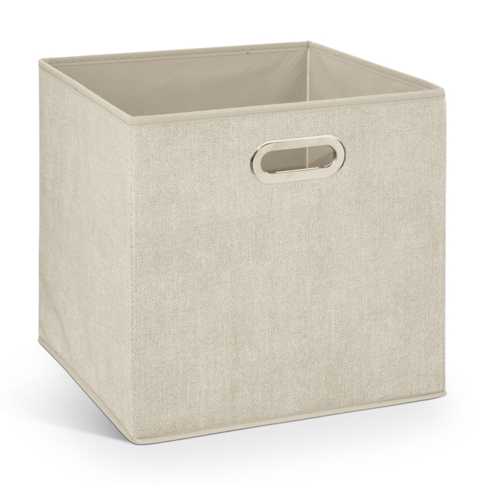STORAGE BOX 31X31 BEIGE LINEN