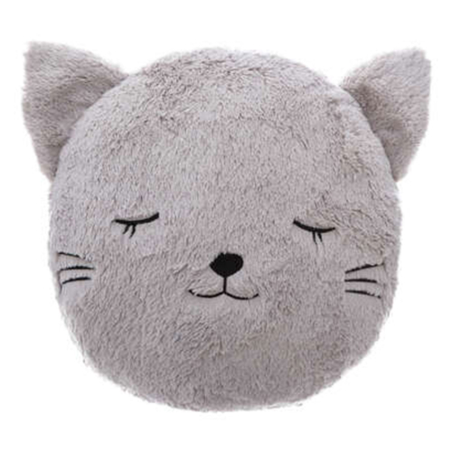 ROUND CAT FAKE FUR CUSHION